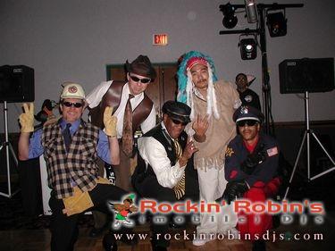 Village People costumes by Rockin' Robin Djs