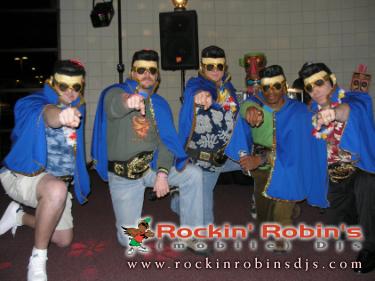 Flying Elvis costumes by Rockin' Robin Djs