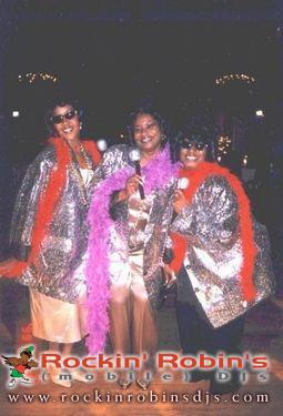 The Supremes costumes by Rockin' Robin Djs