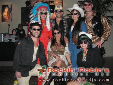 Village People costumes by Rockin' Robin Djs