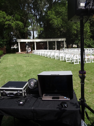 Rockin' Robin DJs Wedding Ceremony setup 4